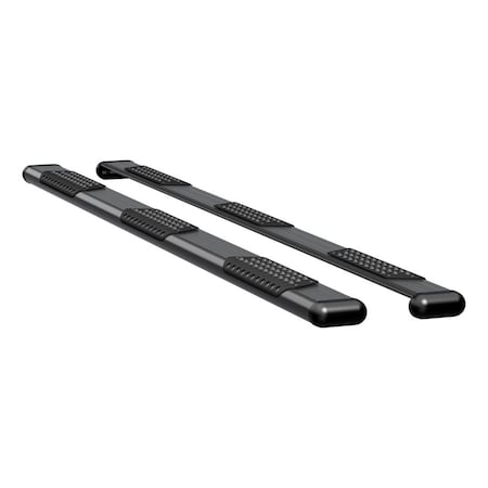Luverne Truck Equipment O-MEGA II 6IN OVAL STEPS BLACK TEXTURED POWDER COAT 584114-571447